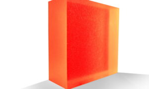 Sherbet Orange Acrylic Resin Panel