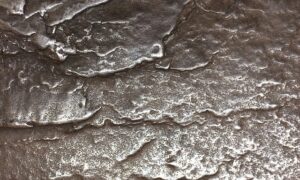 Textured Silver Liquid Metal Sheet