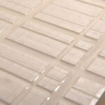 Textured Resin Art Panel with Geometric Design