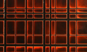 CNC MDF Resin Panel with Geometric Grid Pattern