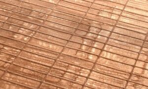 Textured Copper Resin Surface