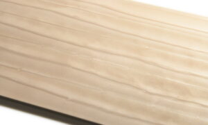 Textured Resin Surface with Linear Wave Pattern