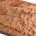 Textured Resin Surface with Organic Leaf Pattern