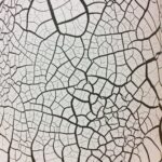 Cracked White Liquid Metal Sheet