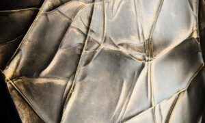 Cracked Bronze Liquid Metal Sheets