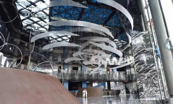 Liquid Metal Art Designs at W Hotel Xi'an