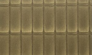 Textured Resin Panel with Metallic Brick Pattern
