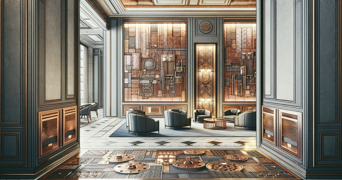 Metal veneers with a metallic finish have transformed luxury interiors, offering a blend of elegance and durability with steel and alloys, appealing to designer tastes.