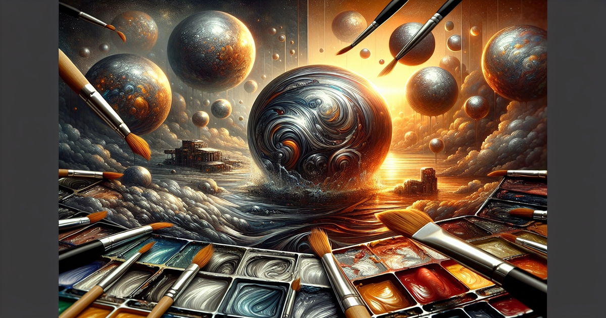 Techniques for Applying Liquid Metal Paint