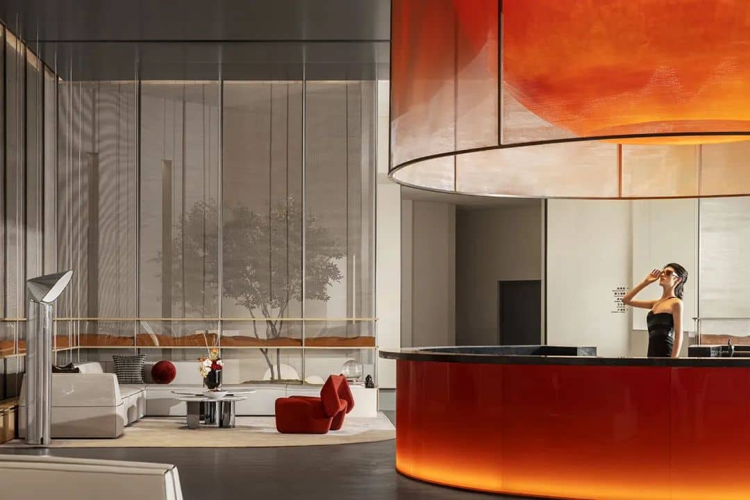 Modern Bar Counter Acrylic Design