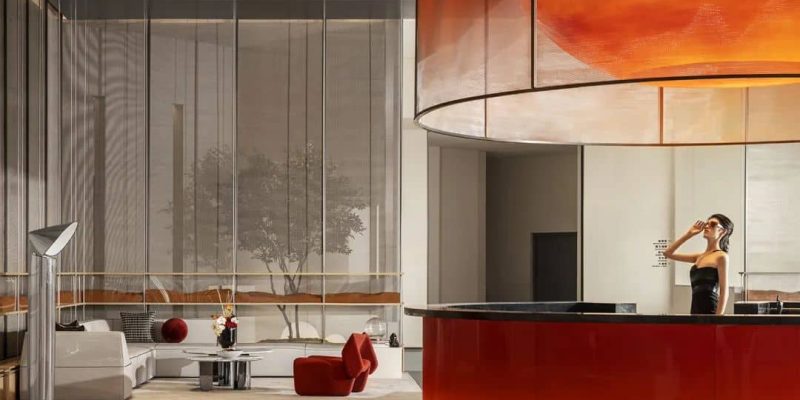 Modern Bar Counter Acrylic Design